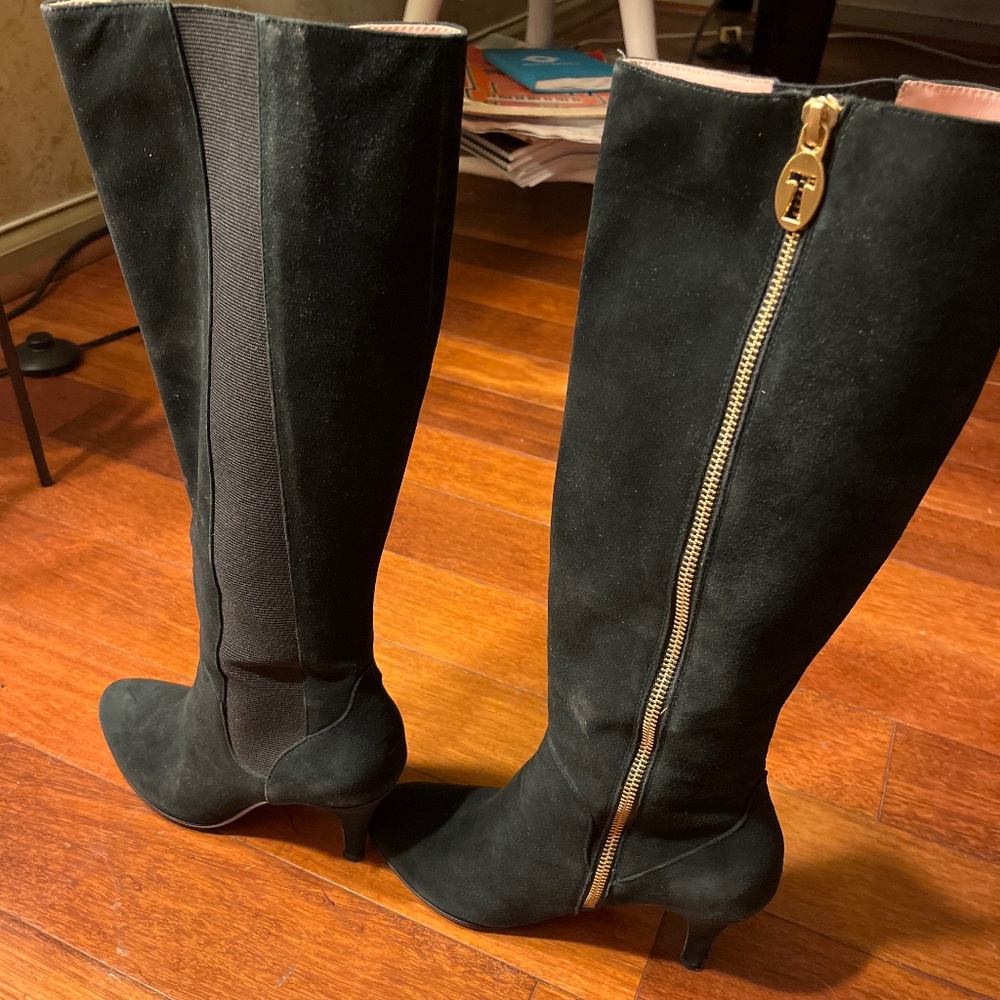Taryn Rose knee high boots suede